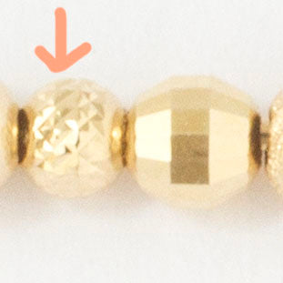 14kt shimmer bead 3mm