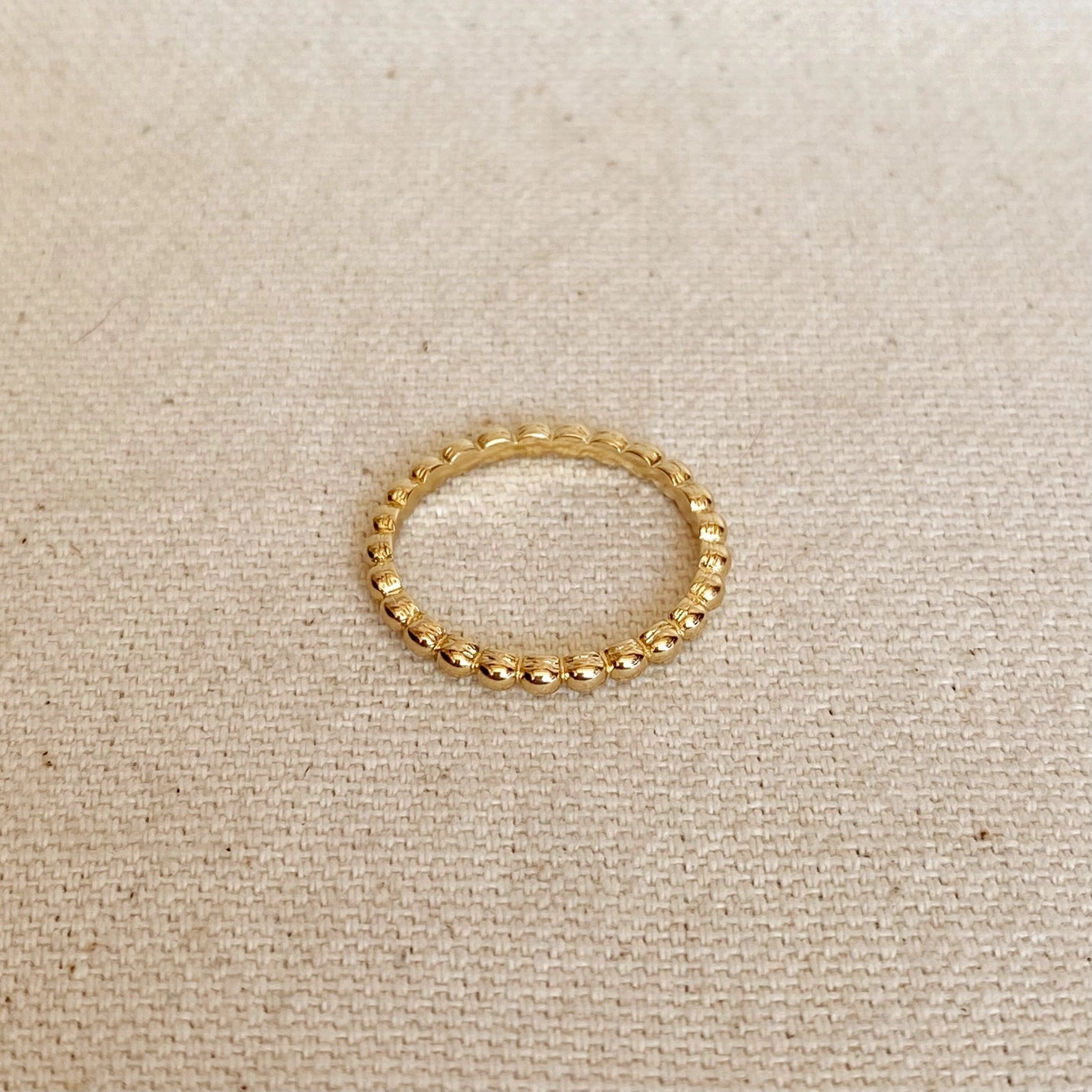 Beaded Band Ring (1.8mm)