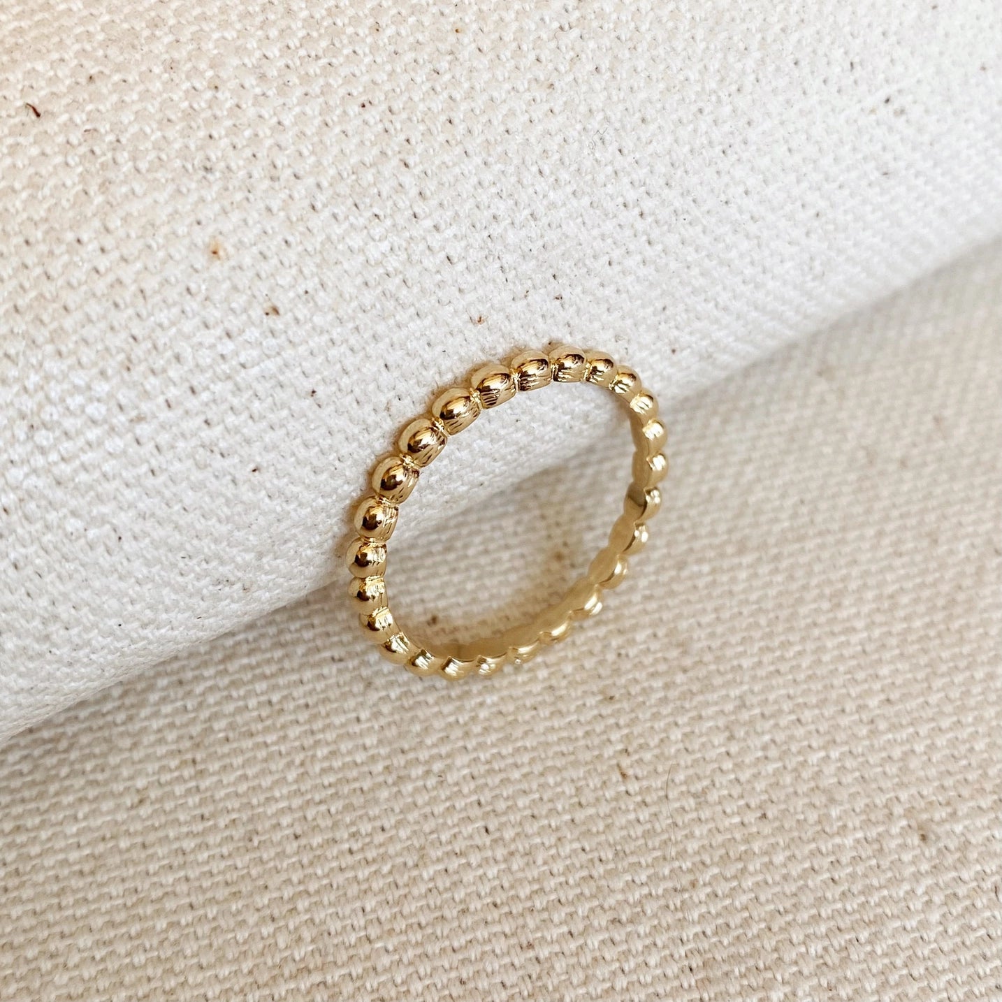 Beaded Band Ring (1.8mm)