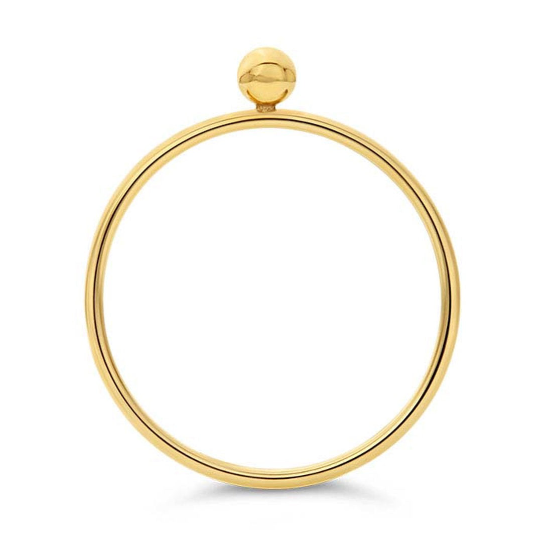 ball ring in gold filled from top
