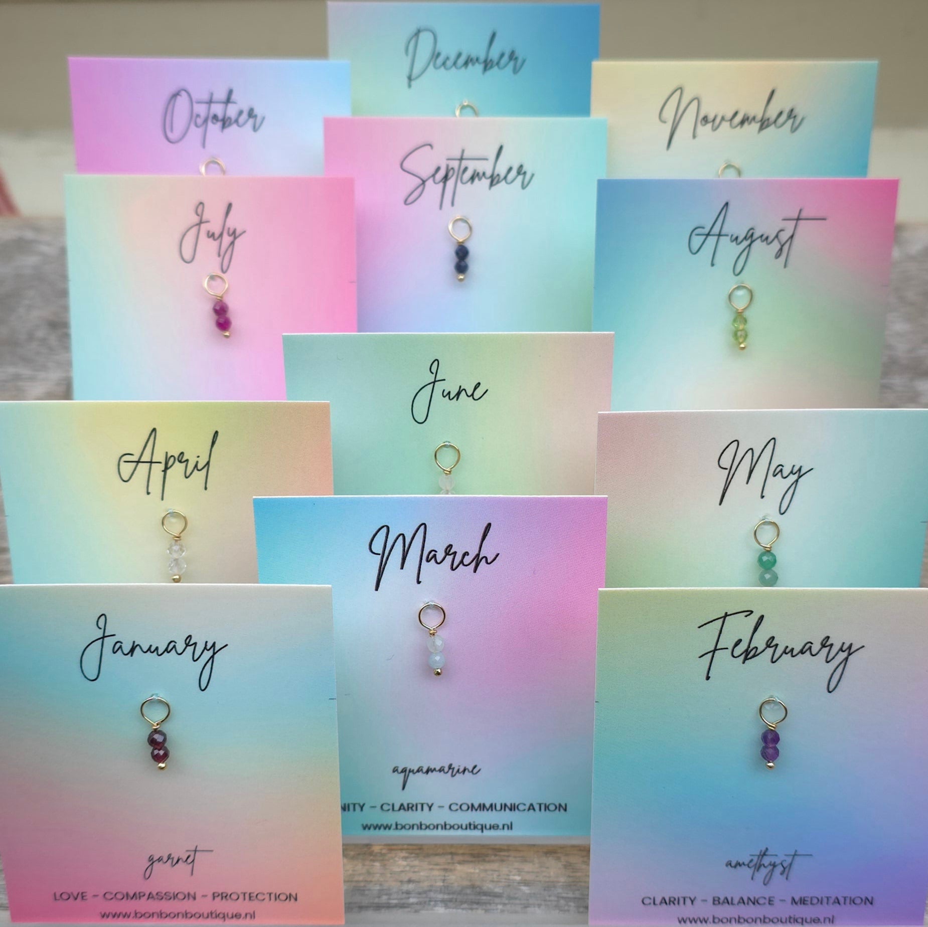 Birthday Gemstone Charm