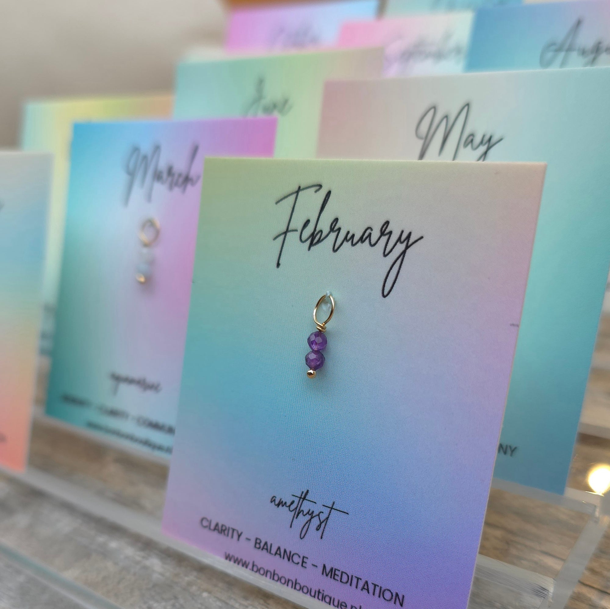 Birthday Gemstone Charm