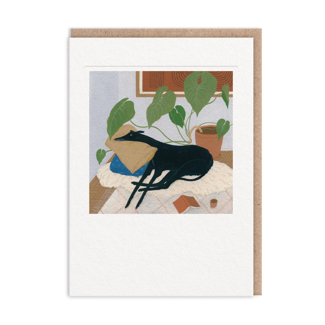 Black Dog Art Card