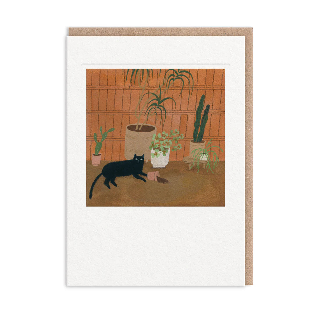 Black Cat Art Card
