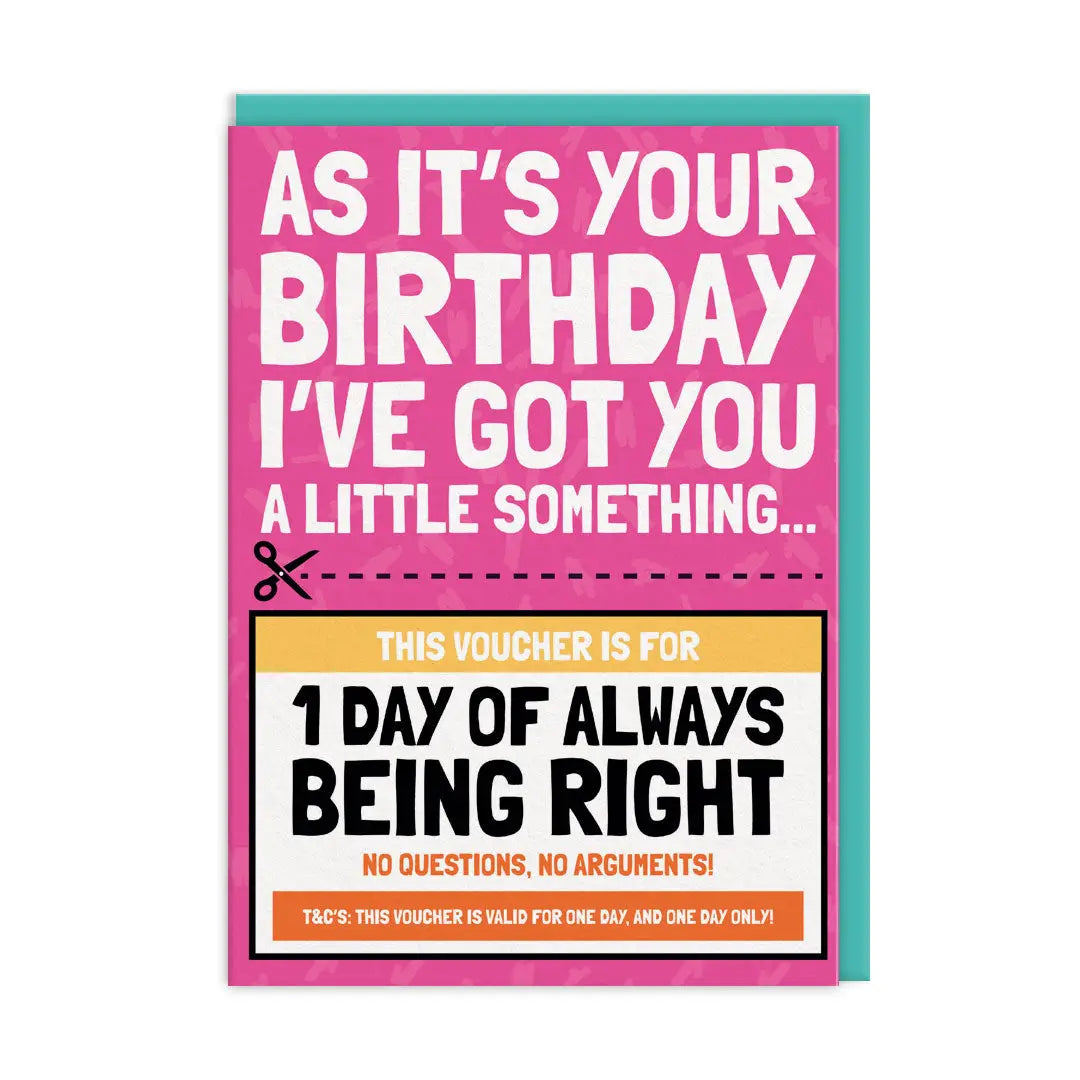 Always Right card