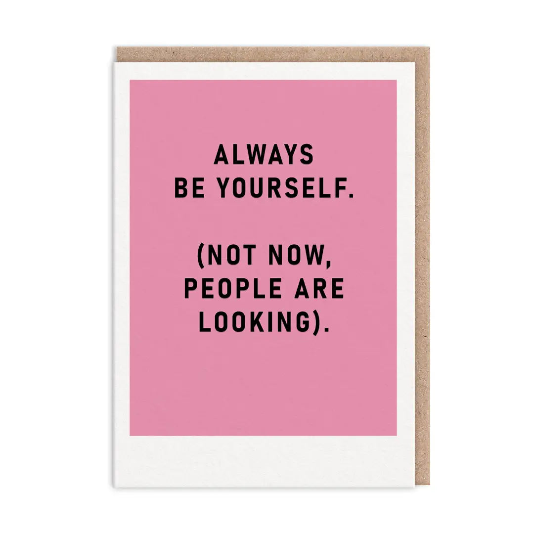 Be Yourself card