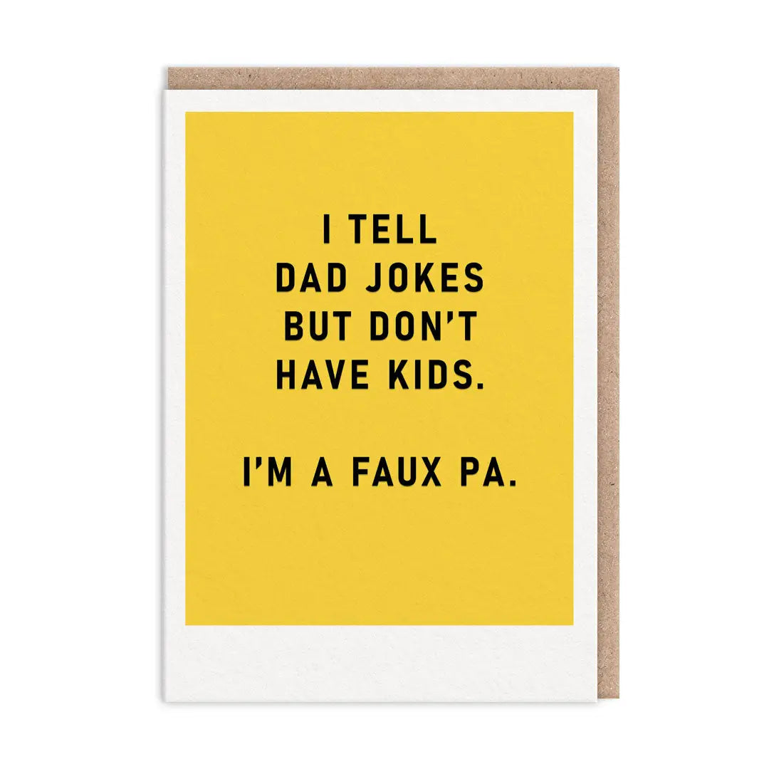 Faux Pa card