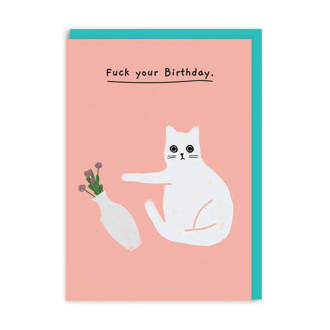F Your Birthday card
