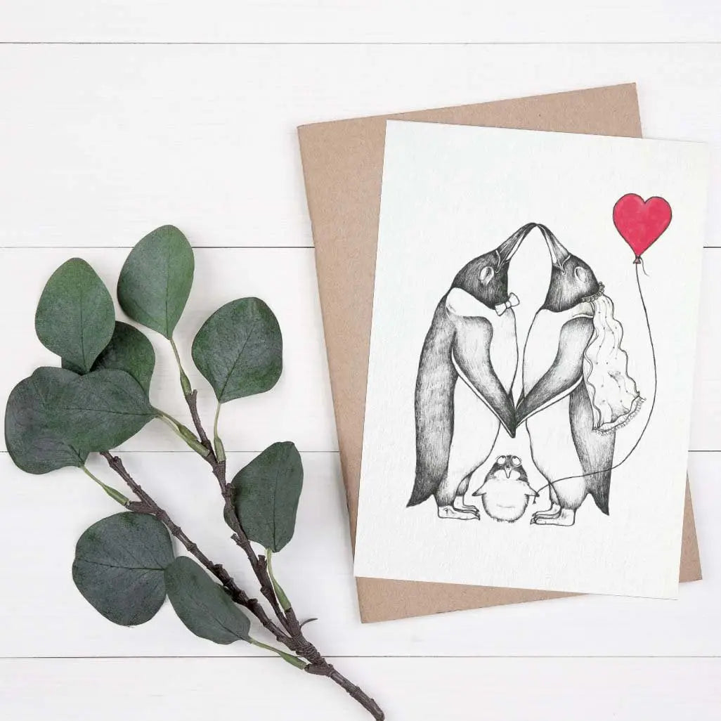 Penguin Love card
