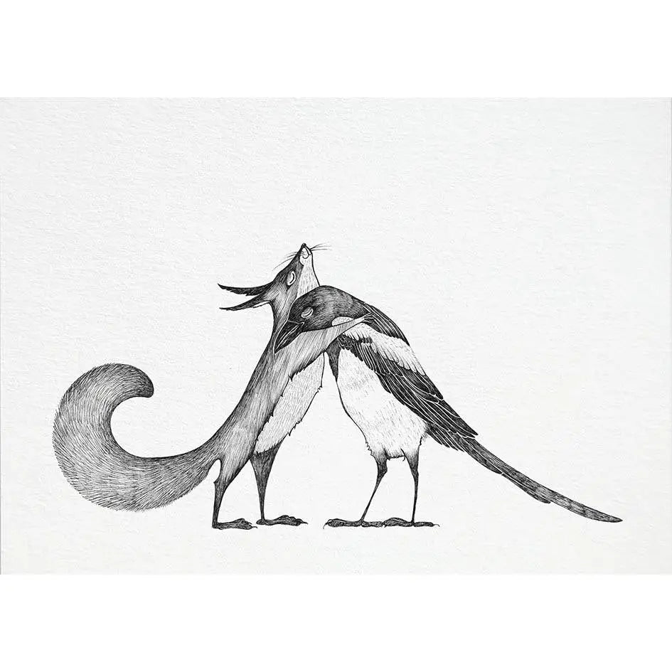 Squirrel And Magpie card