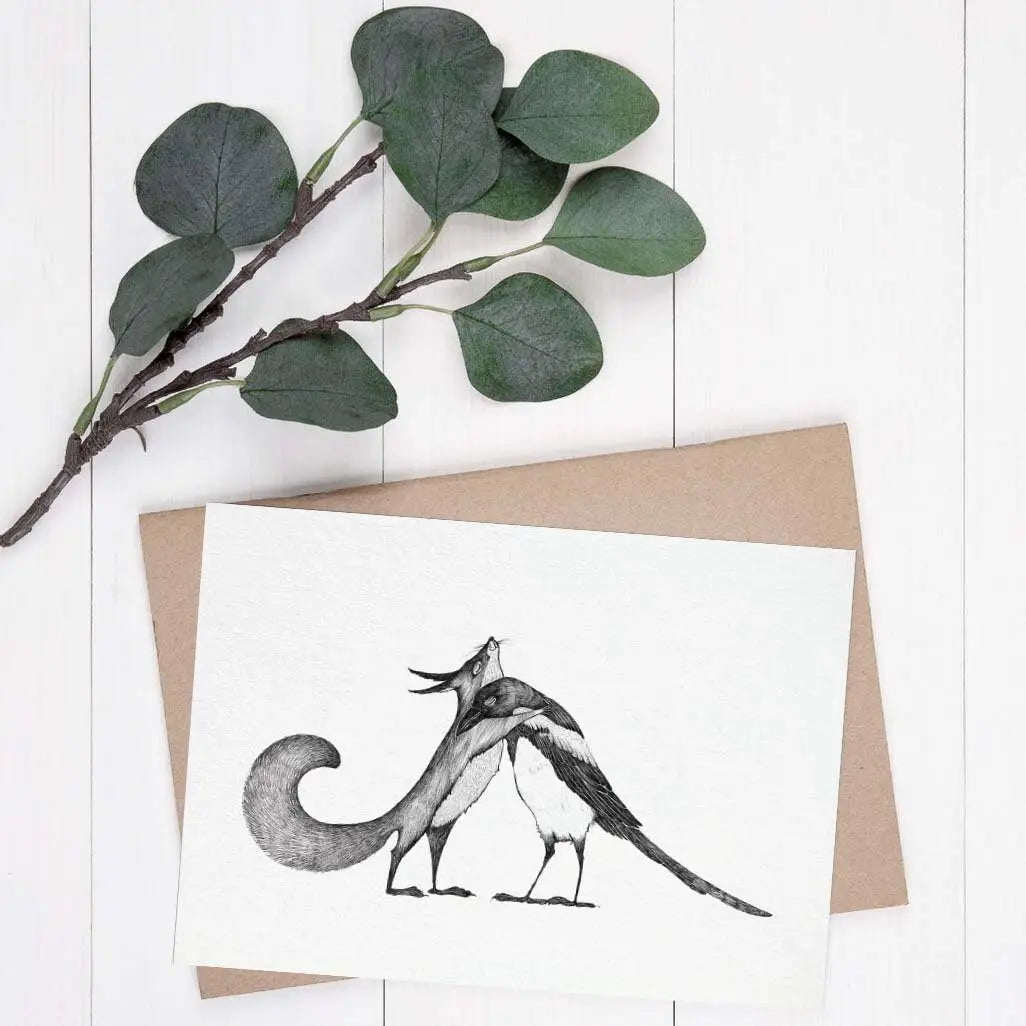 Squirrel And Magpie card