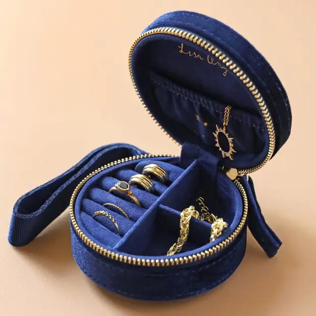 Round Starry Night Jewelry Case