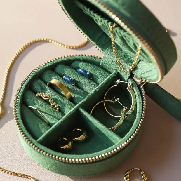 Round Sun And Moon Jewelry Case