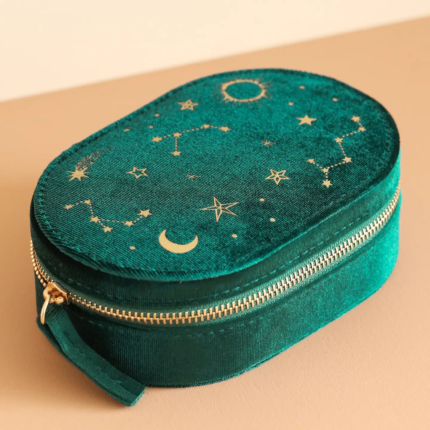 Oval Starry Night Jewelry Case