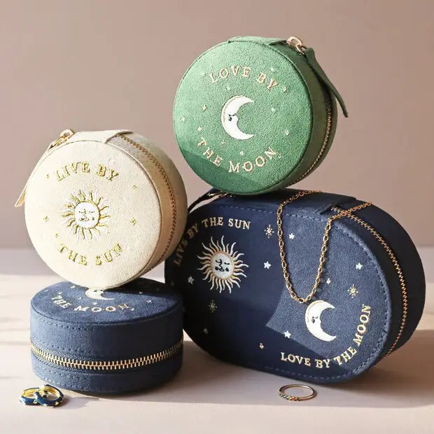 Oval Sun And Moon Jewelry Case