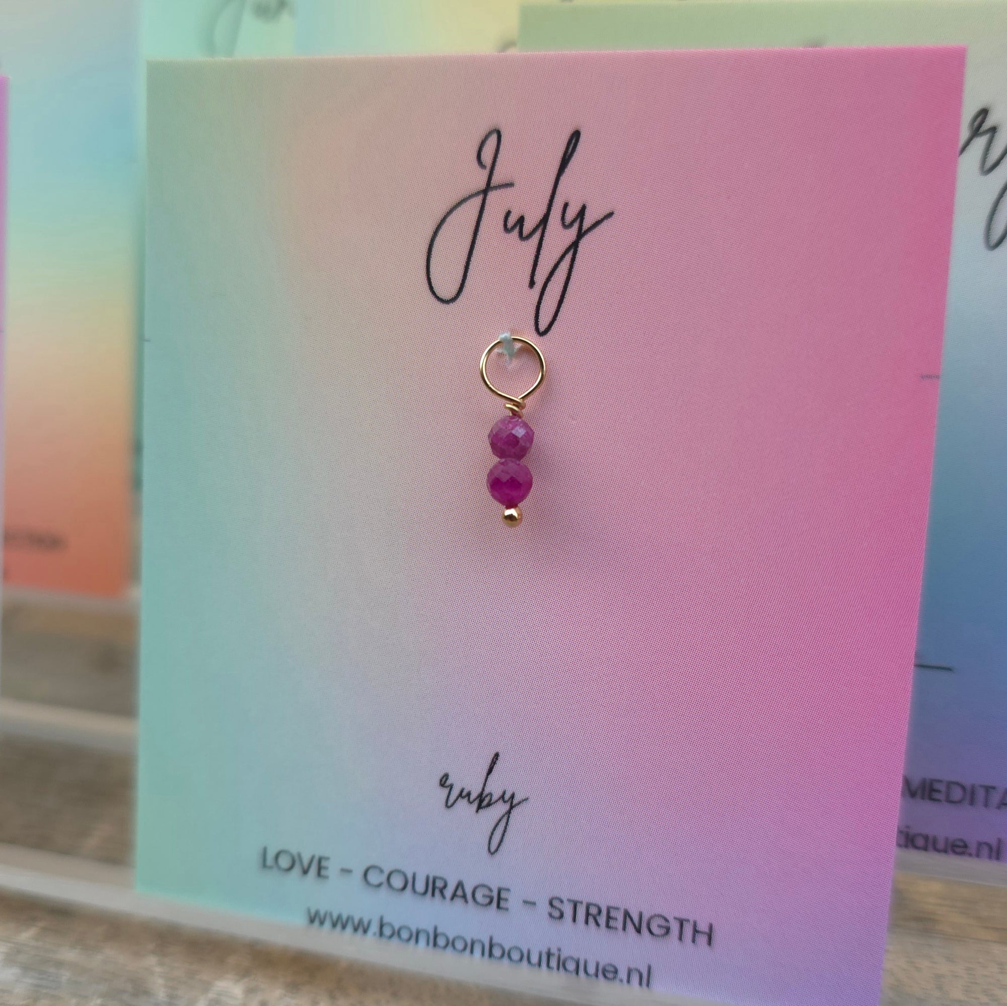 Birthday Gemstone Charm