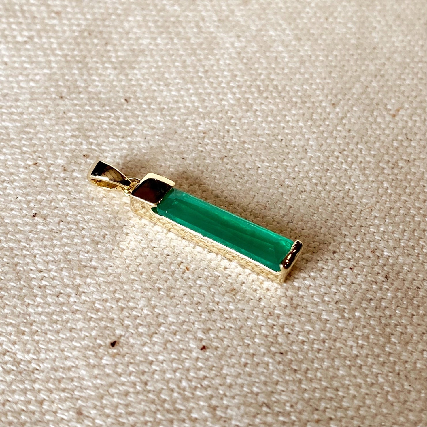 Crystal Baguette Pendant