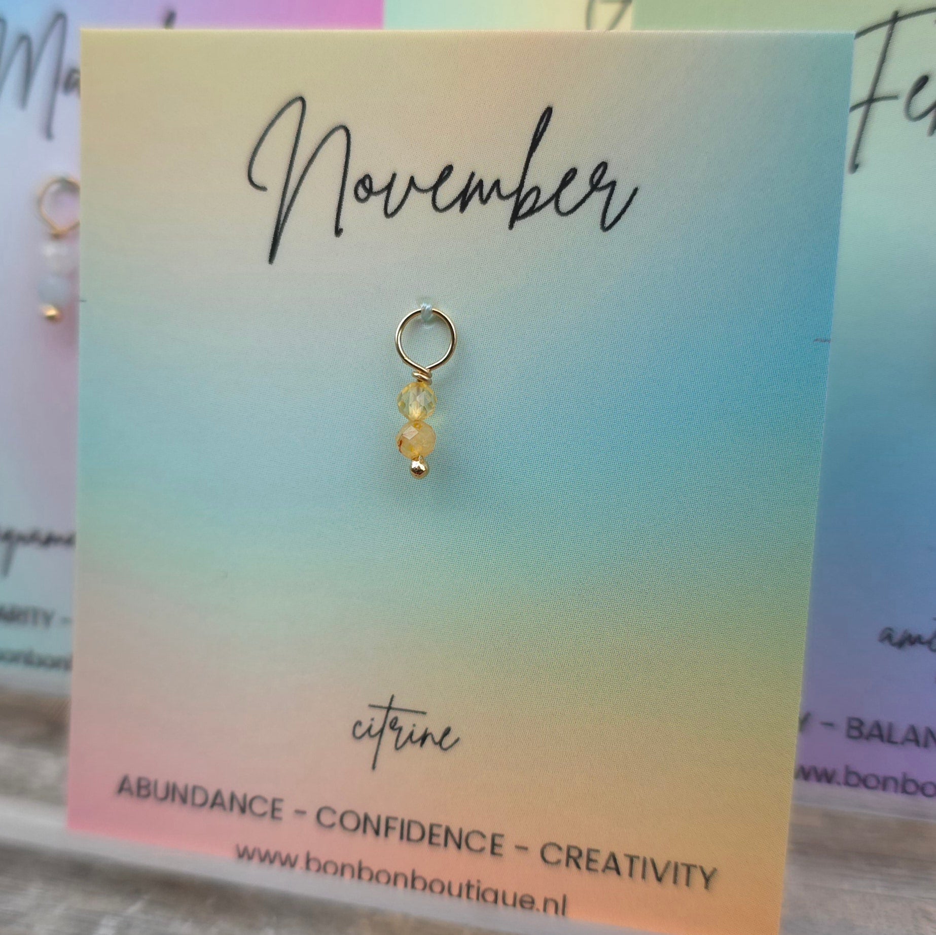 Birthday Gemstone Charm