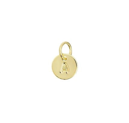 Stamped Initial Charm