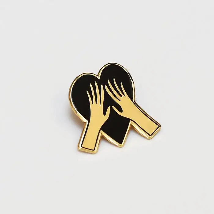 Heart Hands pin