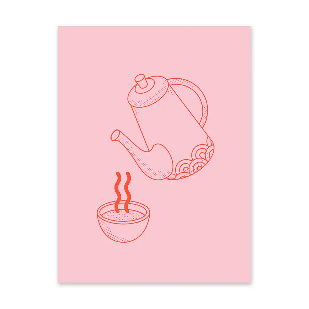 Pouring Tea print