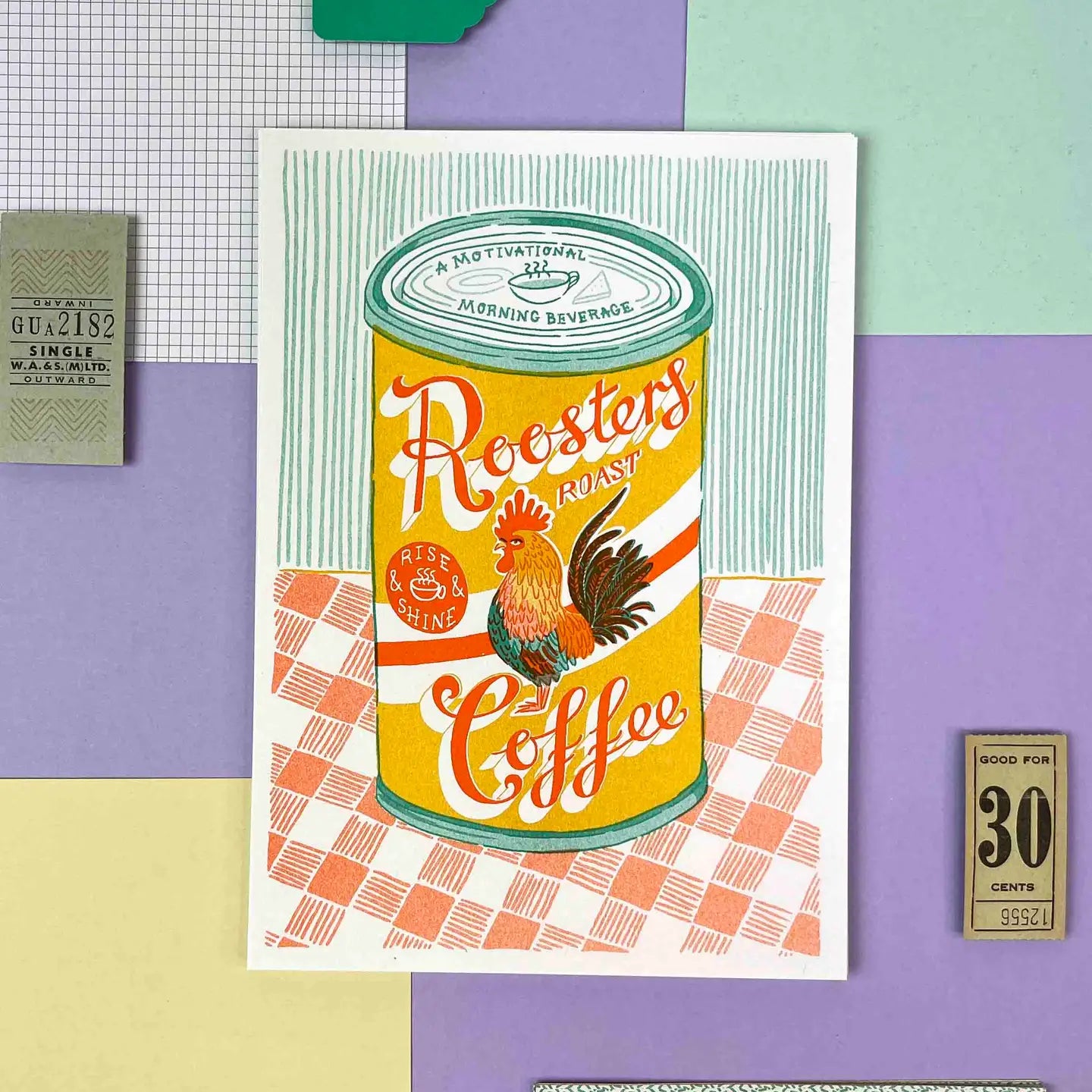 Roosters Coffee print