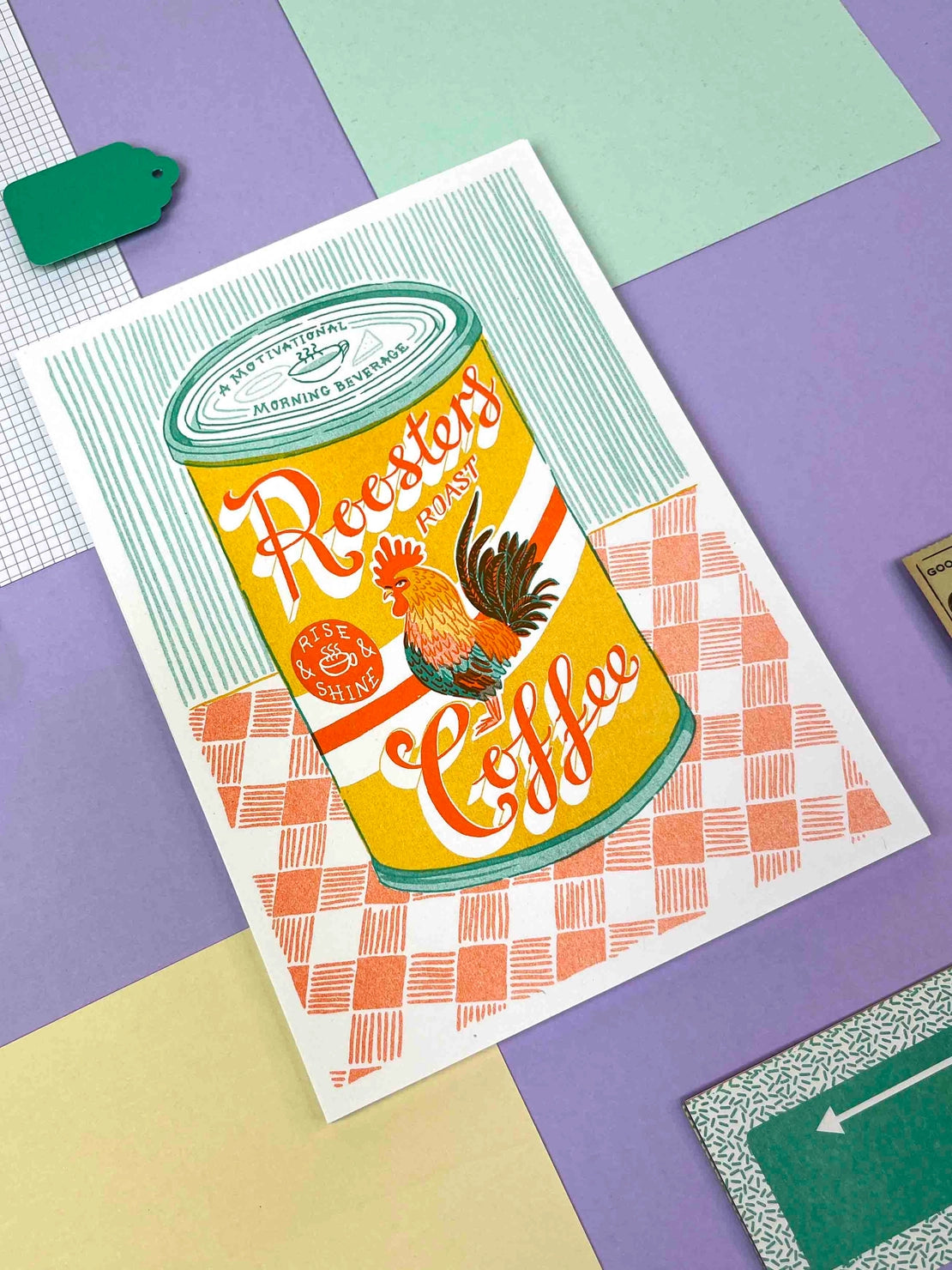 Roosters Coffee print