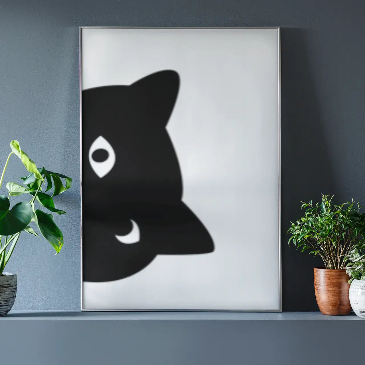 Side Cat print