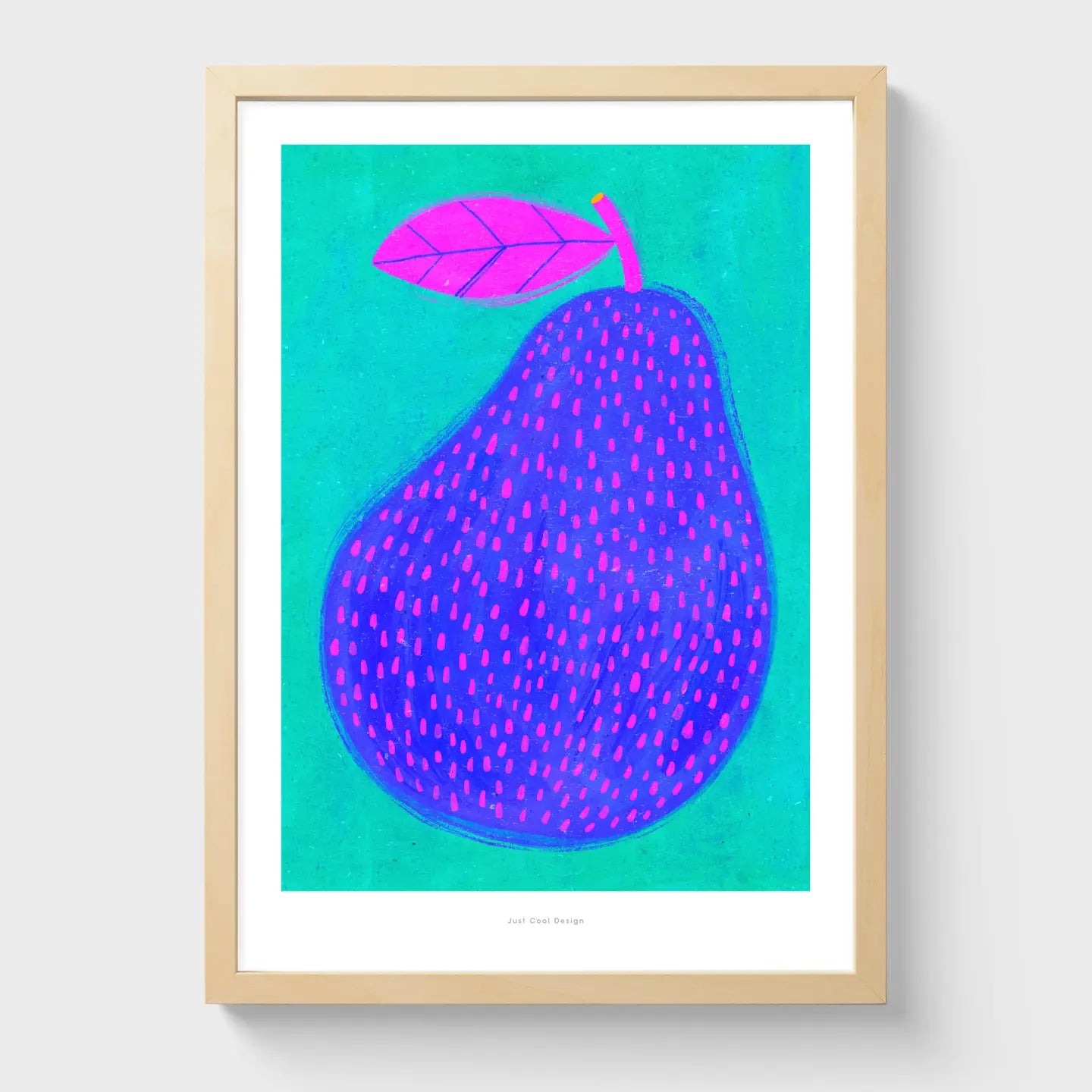 Blue Pear print