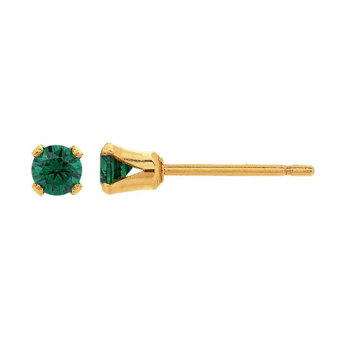 sparkle stud dark green