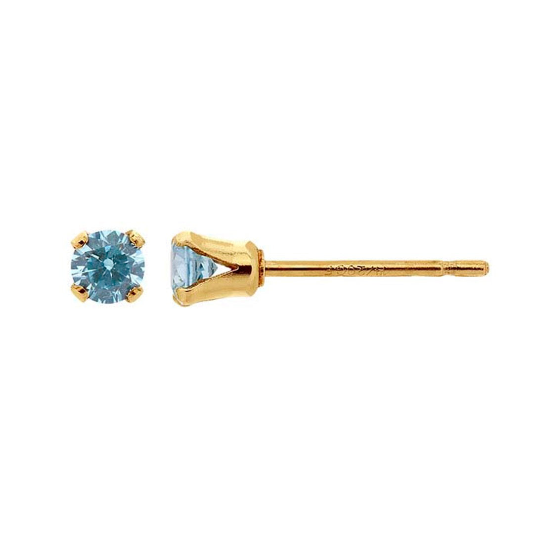 sparkle stud light blue