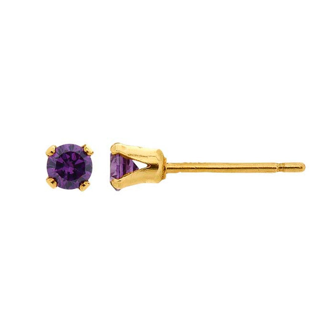 sparkle stud purple