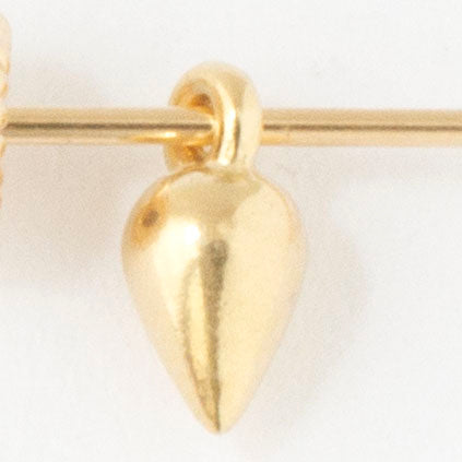 14kt pear drop 6.5x3mm