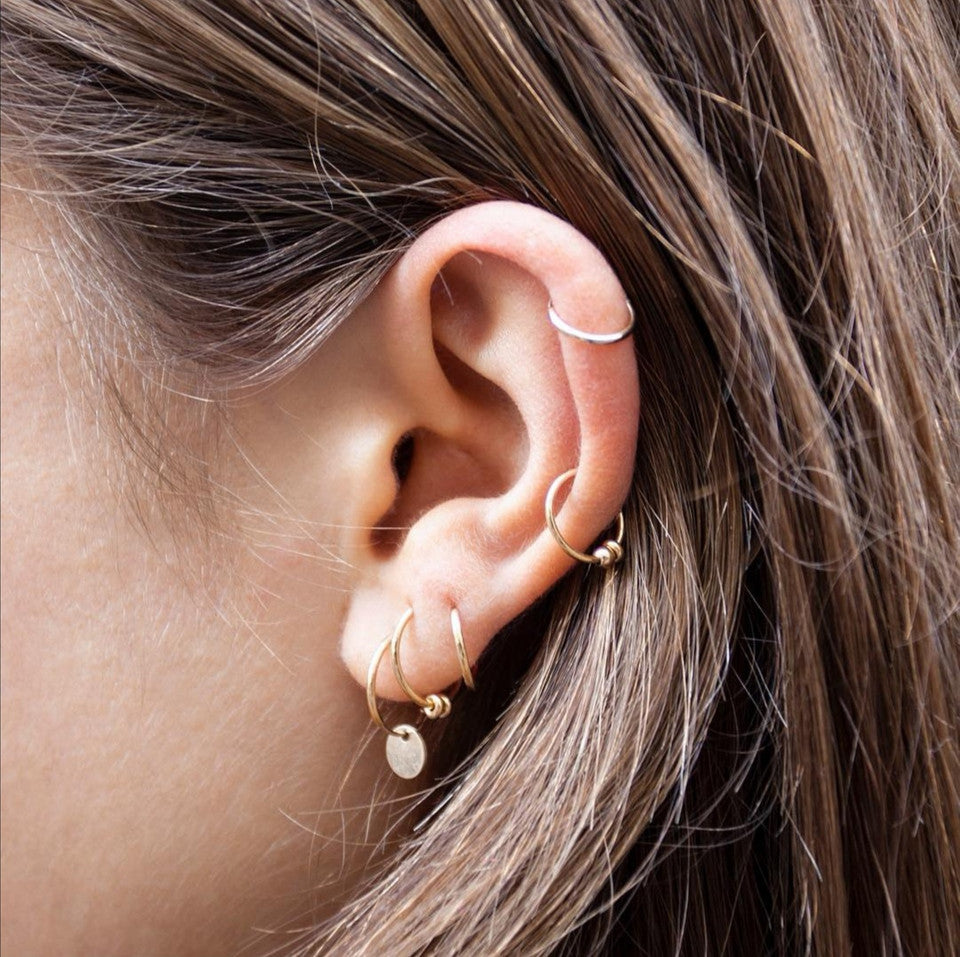 Lil' rose gold hoop //ONE PIECE