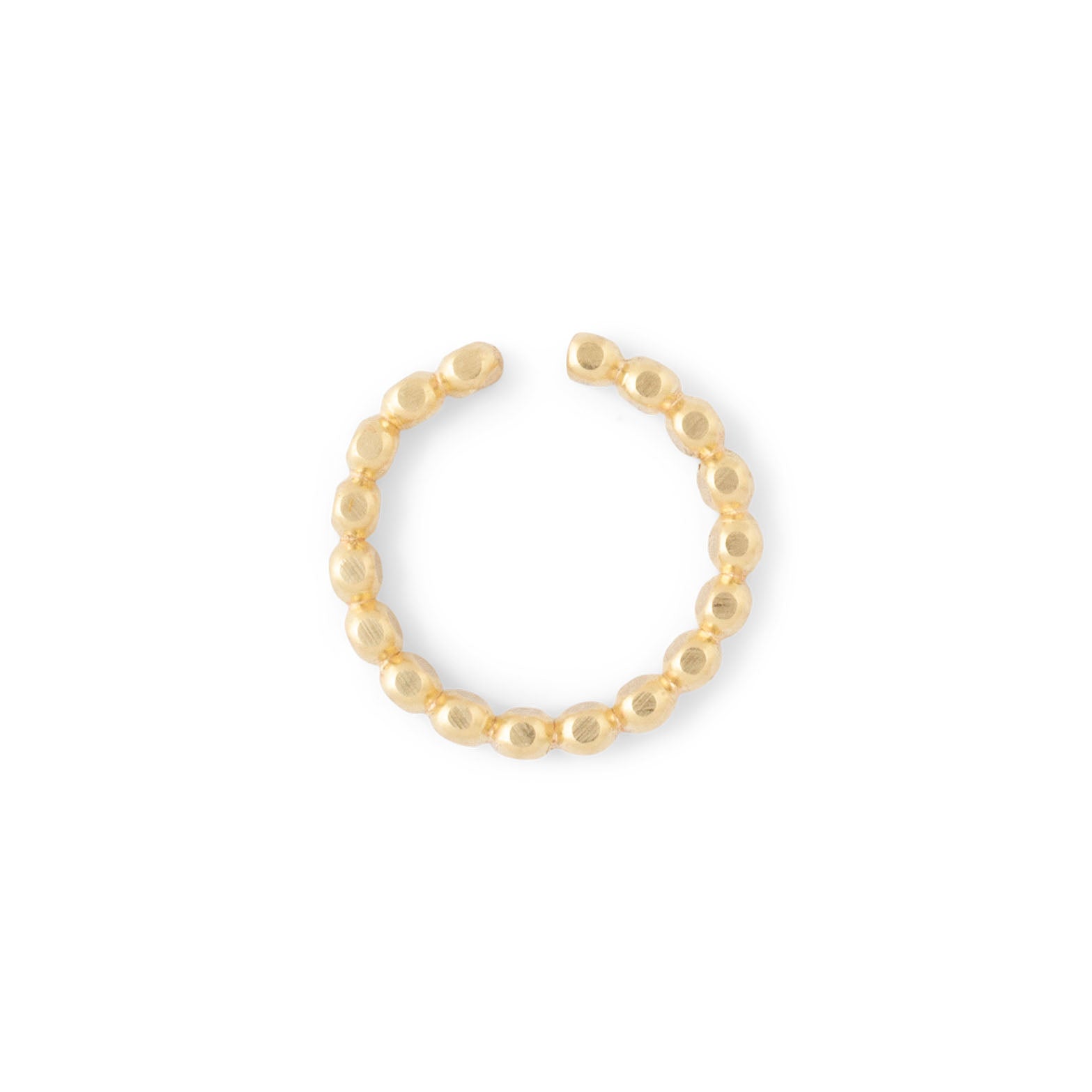 Pearly Hammered Earcuff //ONE PIECE