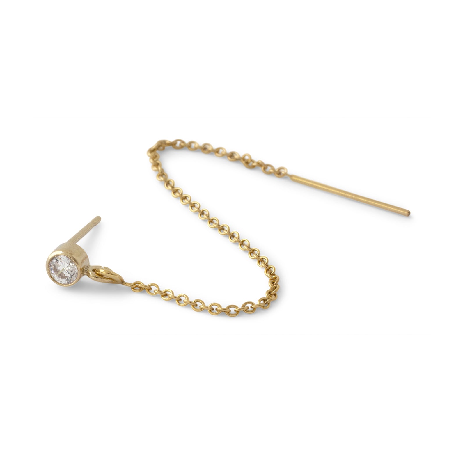 Sparkle stud & chain