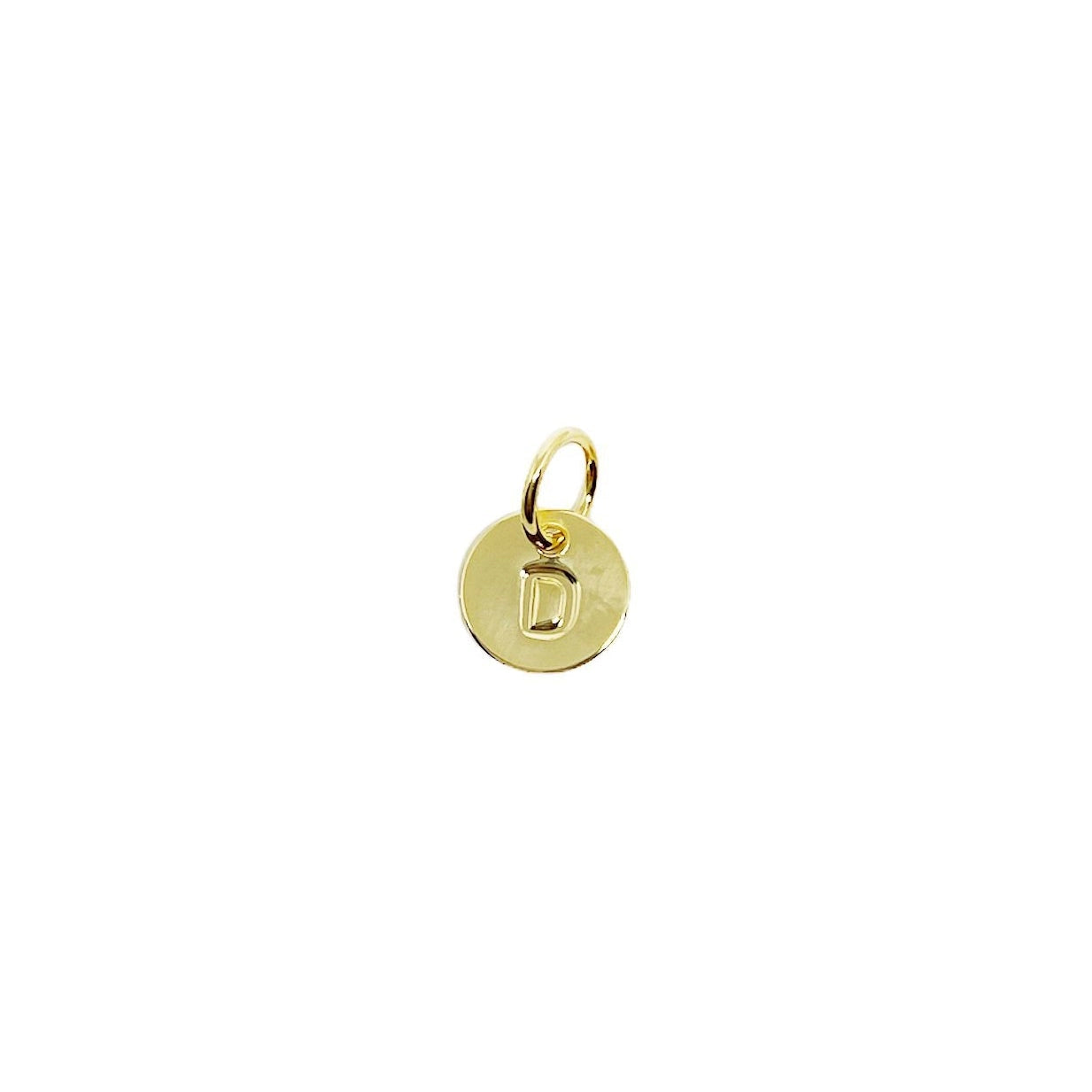 Stamped Initial Charm