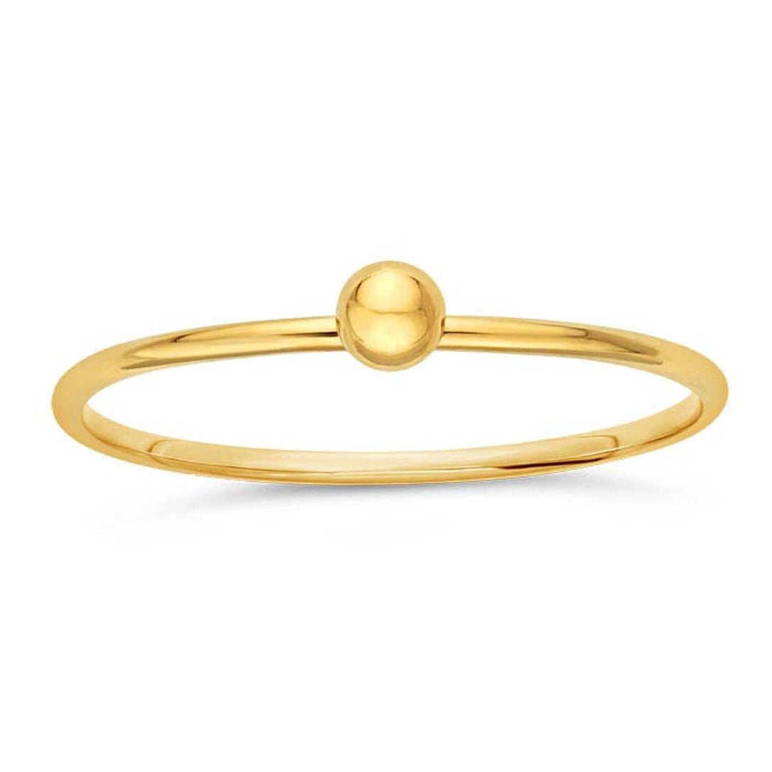 ball ring in gold filled front