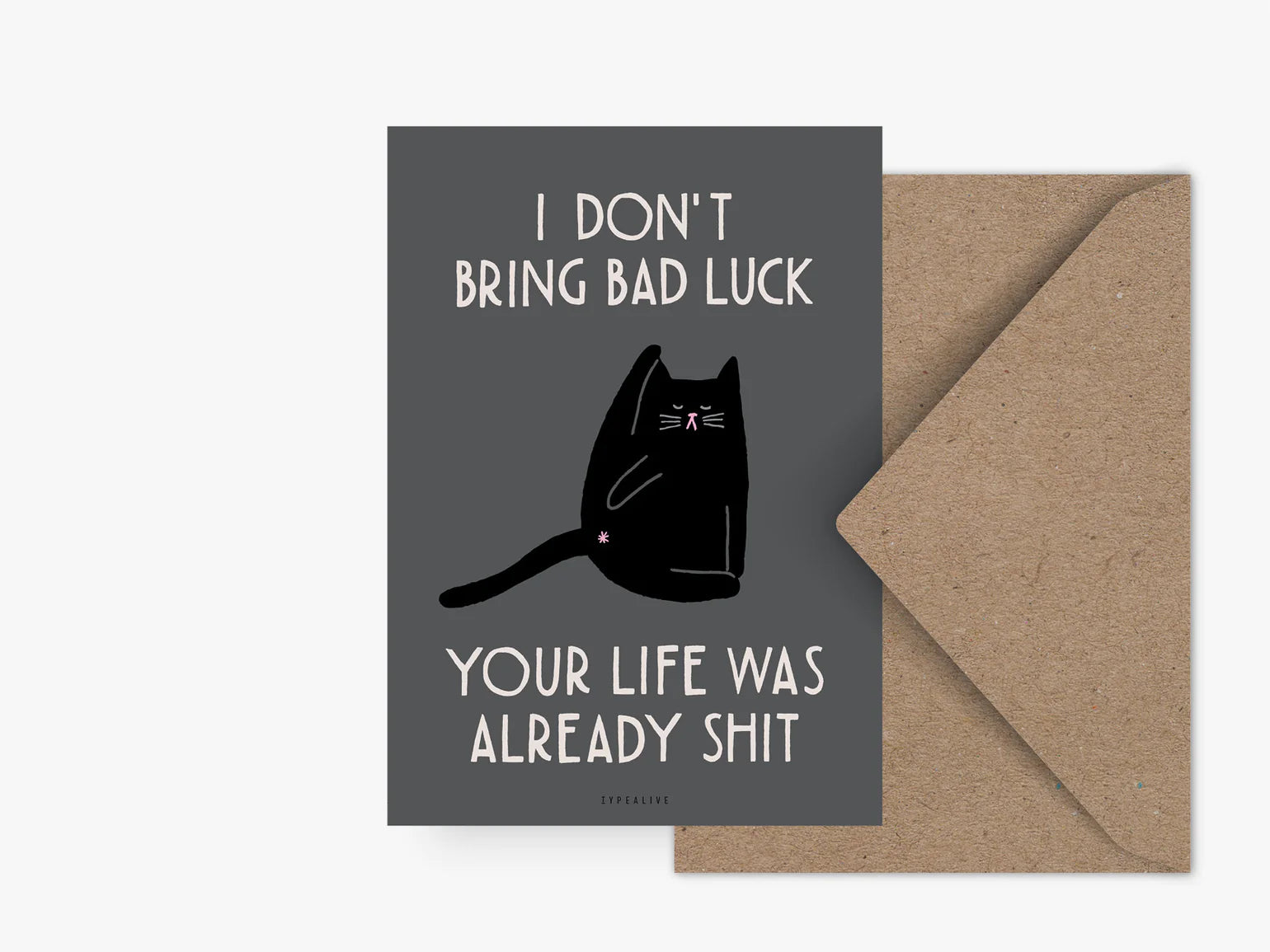 bad luck cat card