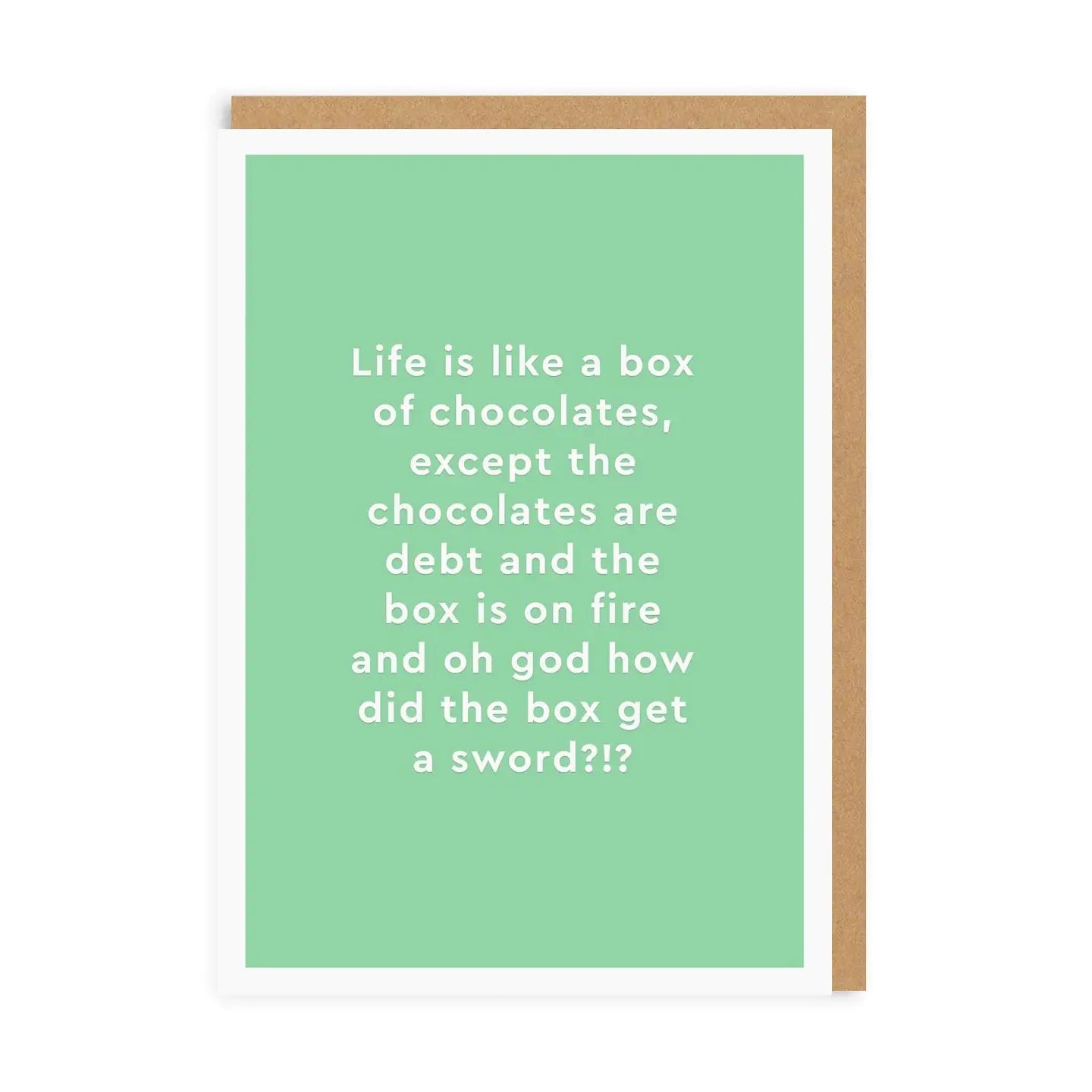 Box Of Chocolates card