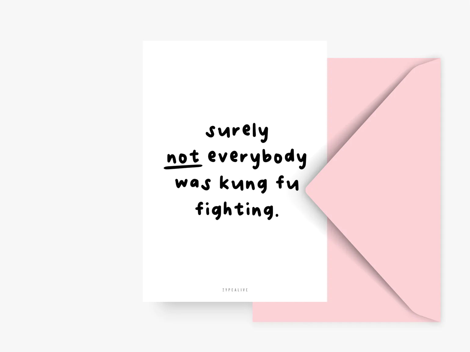 kung fu fighting card