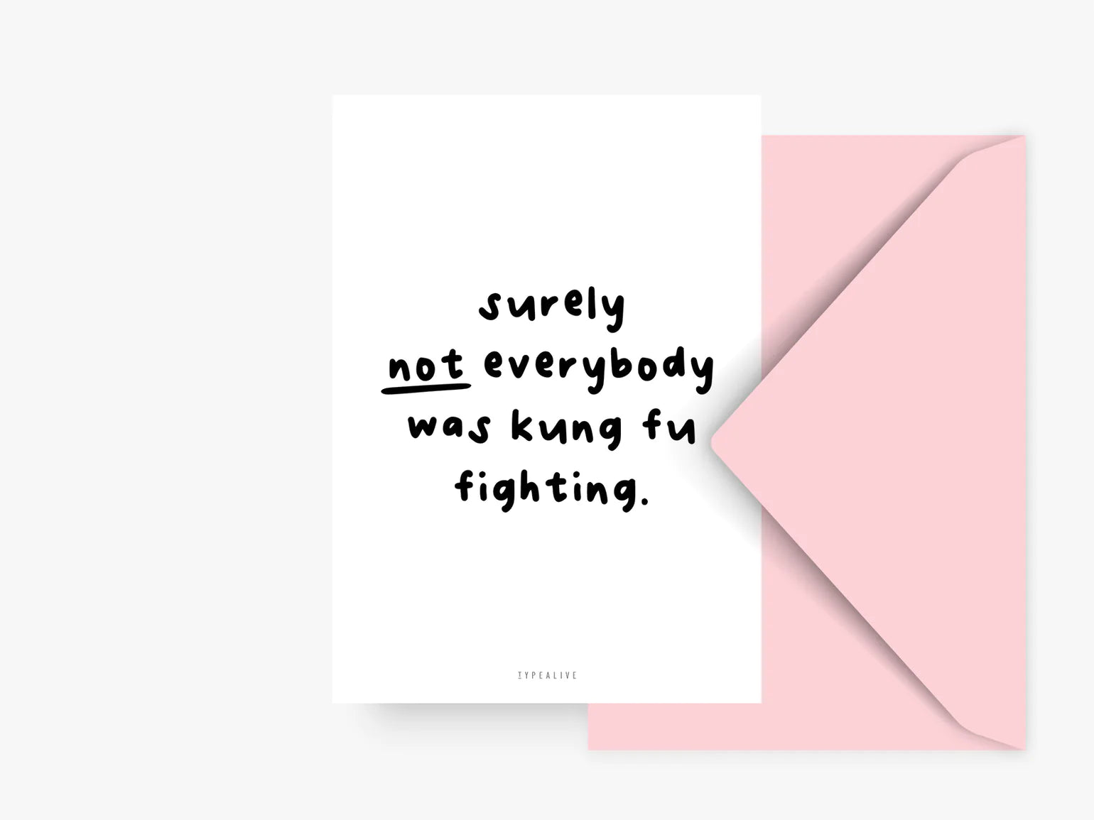 kung fu fighting card