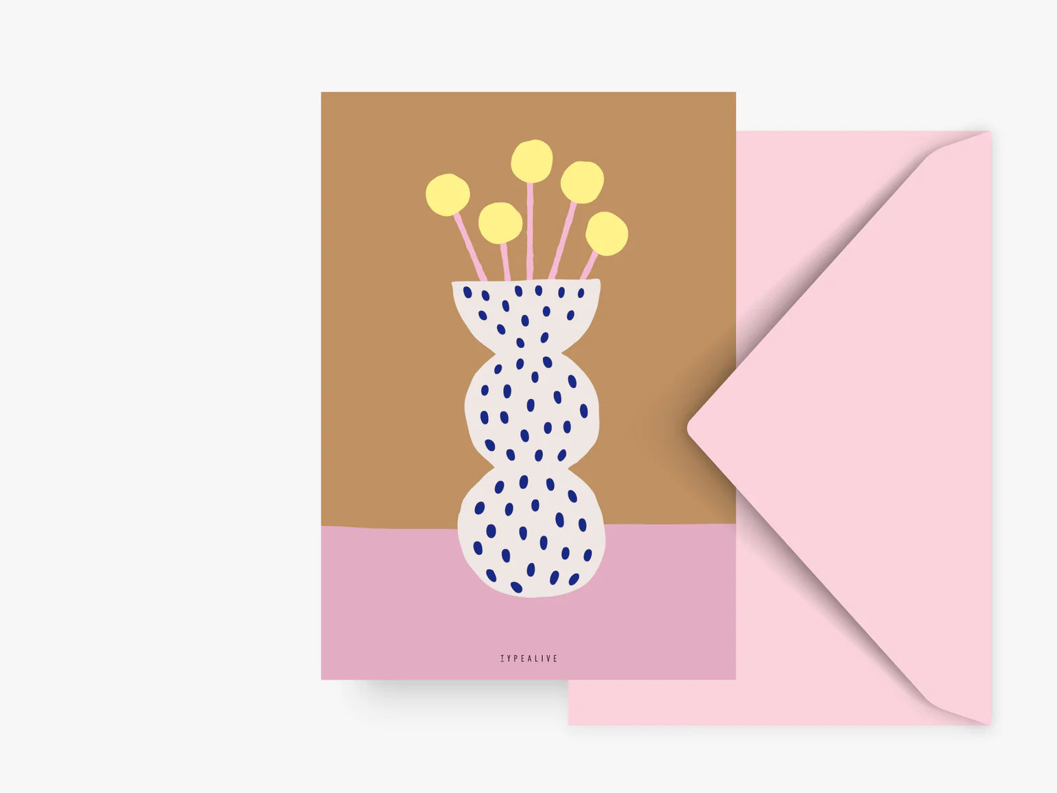 yellow flowers card