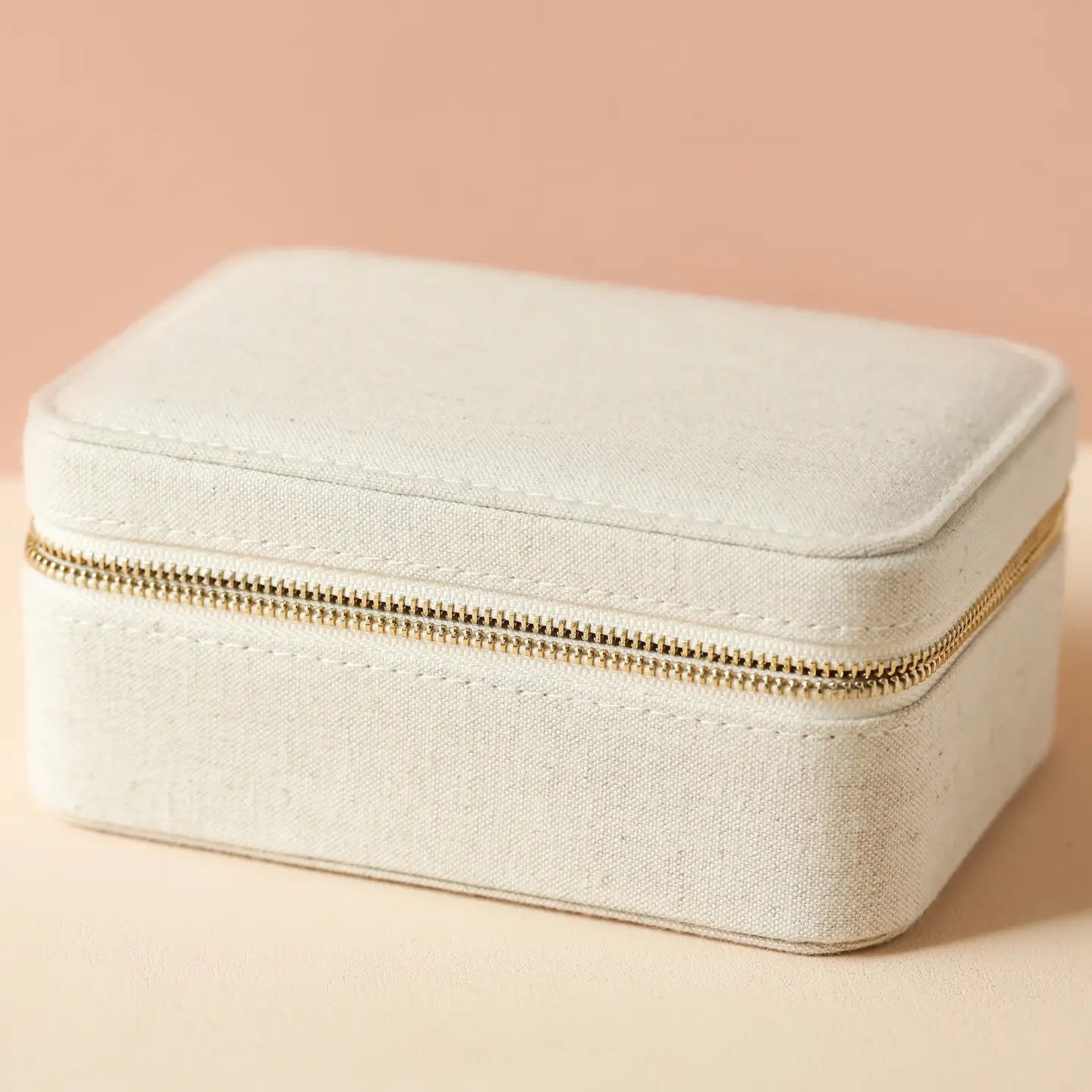 Large Linen Jewelry Case