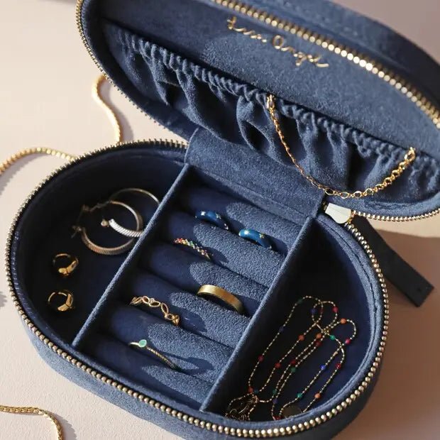 Oval Sun And Moon Jewelry Case