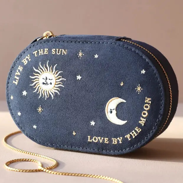 Oval Sun And Moon Jewelry Case