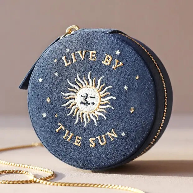 Round Sun And Moon Jewelry Case