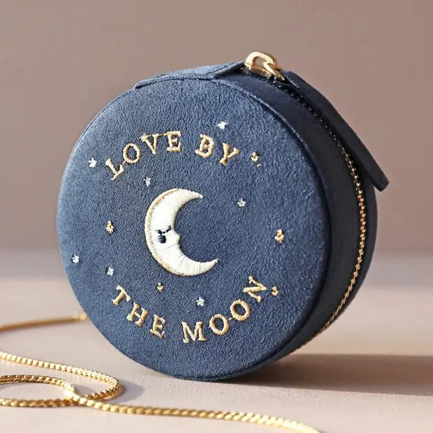 Round Sun And Moon Jewelry Case