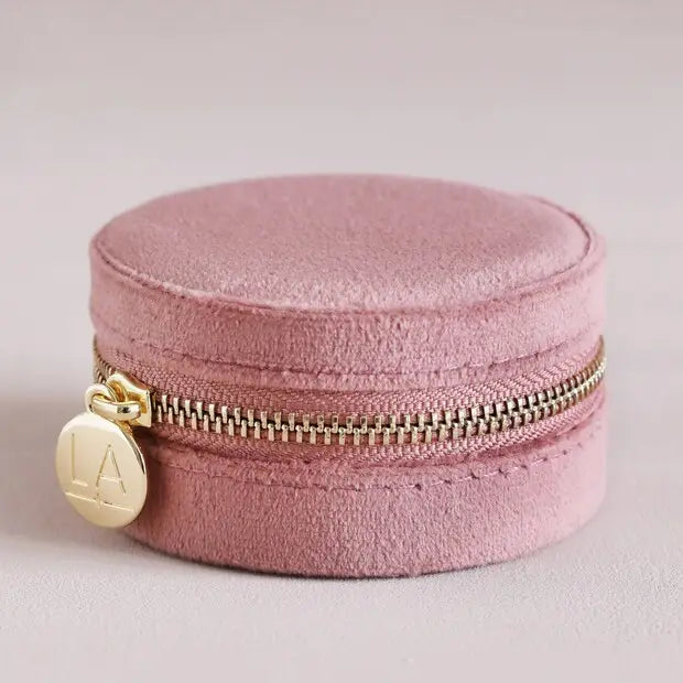 Round Velvet Jewelry Case