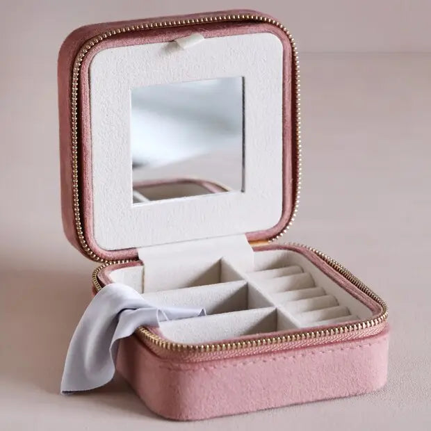 Square Velvet Jewelry Case